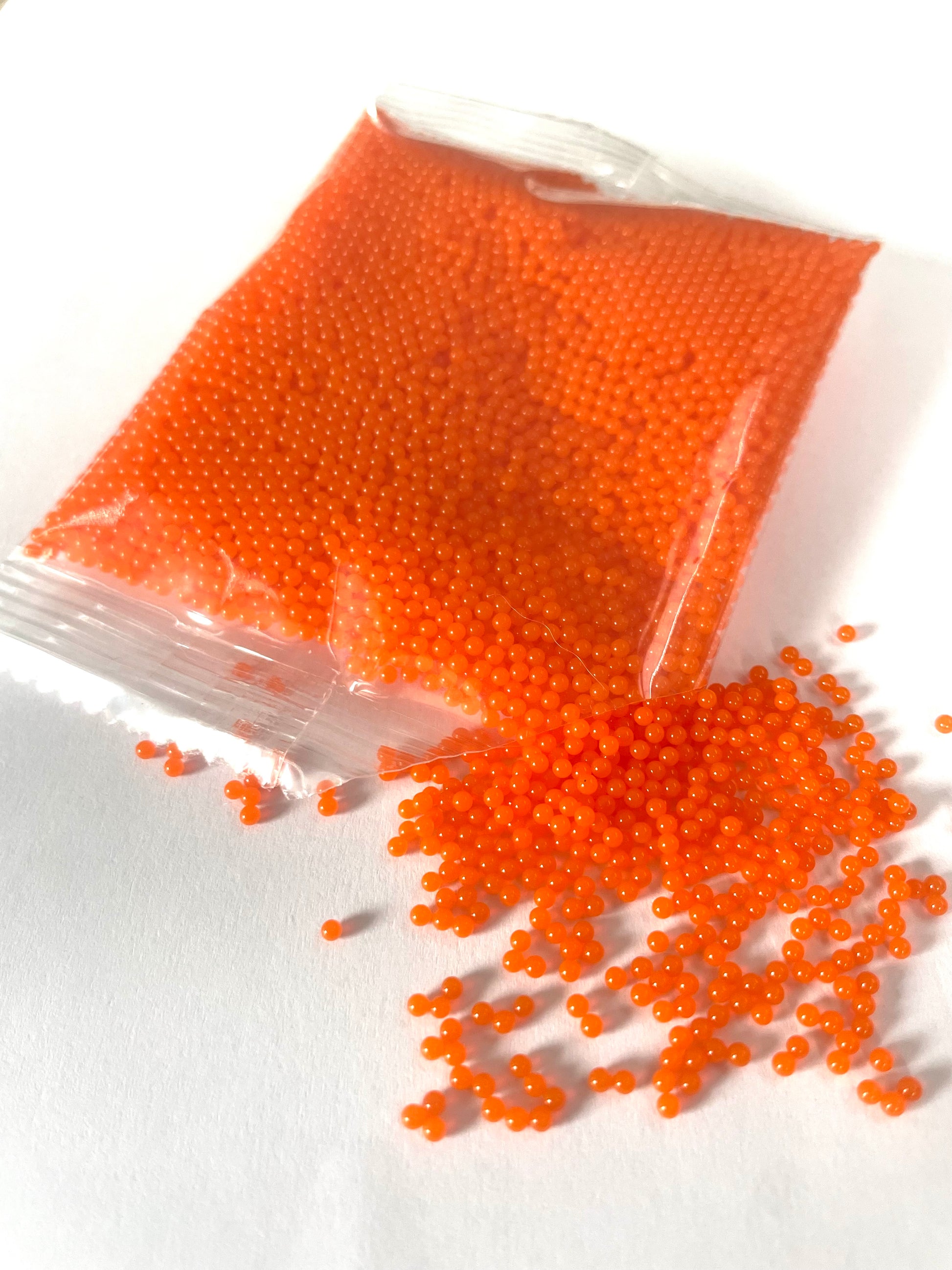 Balls - 10.000 pieces - 7-8mm - Orange - Water absorbent balls - Water balls - Gel balls Transparent - Water beads - Water beads