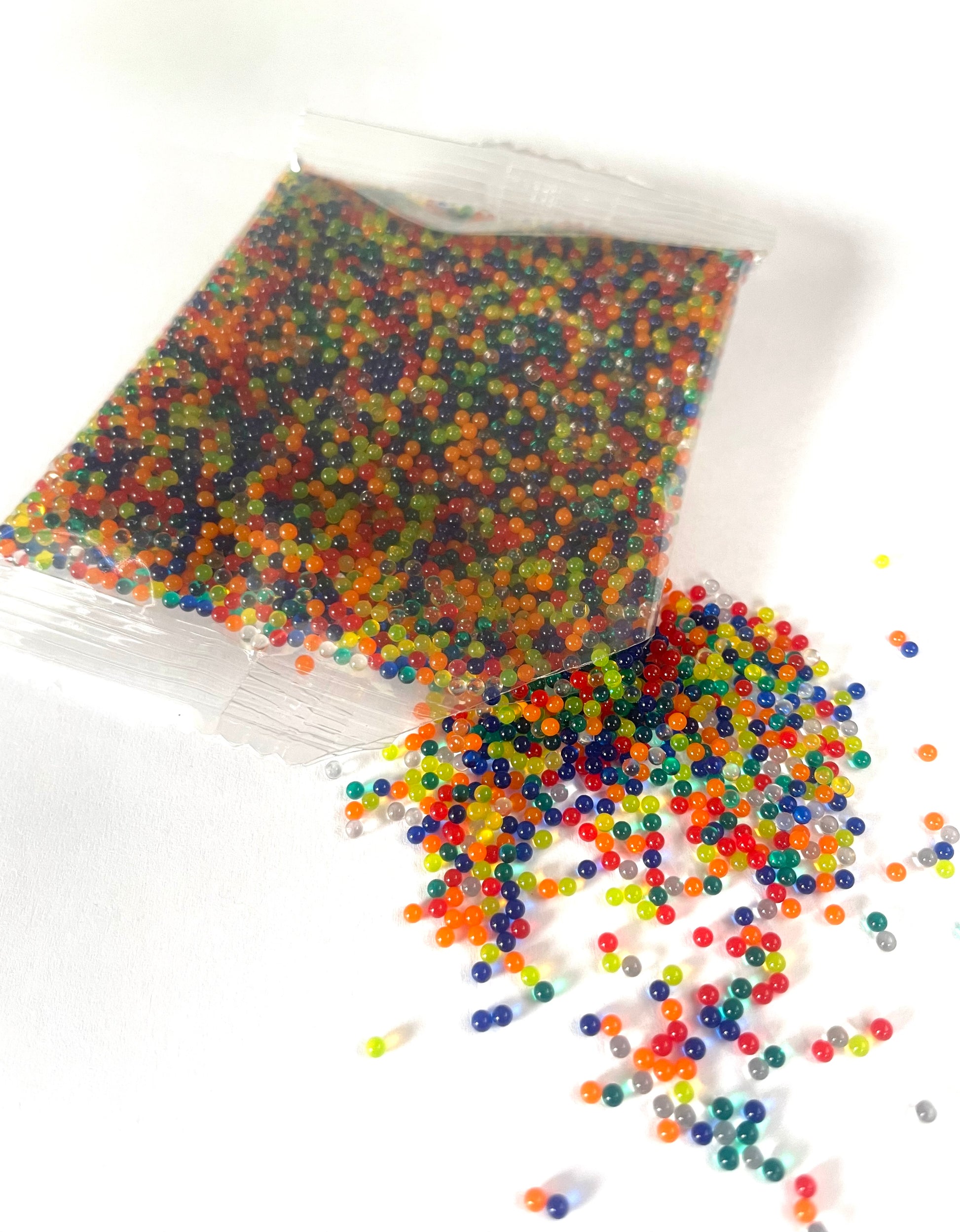 Balls - 10.000 pieces - 7-8mm - Mix of Colours - Water absorbent balls - Water balls - Gel balls Transparent - Water beads - Water beads